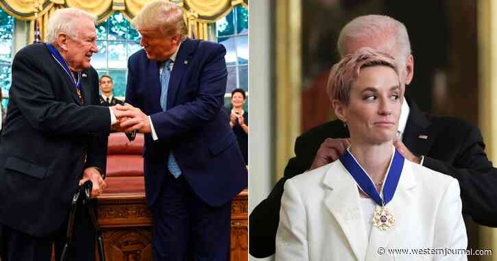 After Trump Gave Medal of Freedom to American Heroes, Biden Just Gave One to Anthem-Hating Megan Rapinoe