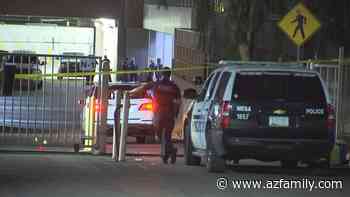Woman shot after ramming her car into Mesa police vehicle at headquarters - Arizona's Family