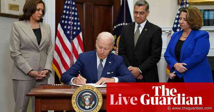Biden signs executive order to protect US abortion access and urges Americans to ‘vote, vote, vote’ – live