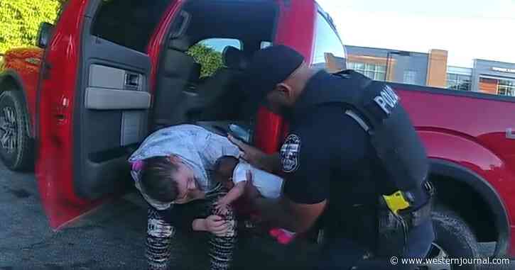 Video: Cop Saves 7-Day-Old Baby After Desperate Father Runs Into Gas Station Pleading for Help