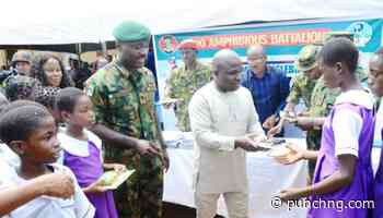 Army Day: Soldiers distribute educational materials to Delta schools - Punch Newspapers