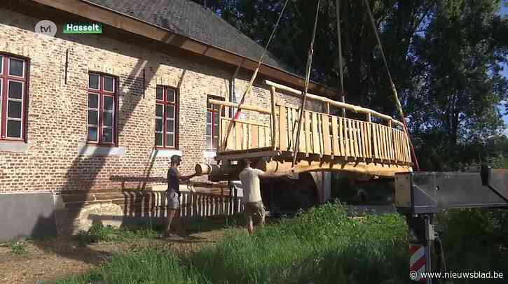 Nieuwe voetgangersbrug ontsluit wandeling door hart van Herkenrode