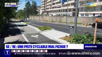 Lyon: une piste cyclable mal conçue? - BFMTV