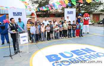 Inaugura Zamora la cancha de usos múltiples en Chaparaco - Quadratín