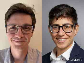 Two Arts and Sciences Professors Receive Powe Junior Faculty Enhancement Awards - Syracuse University News