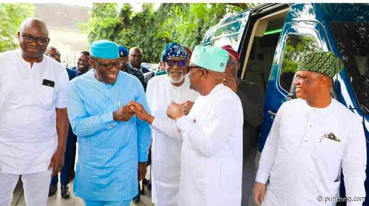 PICTORIAL: APC govs, Fayose visit Wike in Rivers - Punch Newspapers