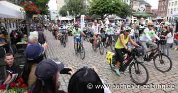 Ankunft am Marktplatz: NRW-Radtour macht Halt in Aachen - Aachener Zeitung