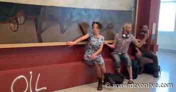 Exeter man glues himself to 16th-century Leonardo da Vinci painting - Devon Live