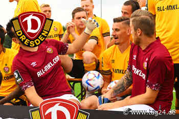 Dunkle Wolken, kalter Wind und voller Fokus beim Fototermin: Dynamo Dresden feiert erst heute mit den Fans - TAG24