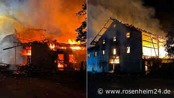 Tote Tiere, Flammenmeer und enormer Sachschaden - Bilder zeigen Ausmaß des Brandes bei Obing