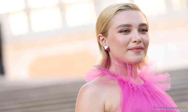Florence Pugh Wears Sheer Gown at Valentino's Rome Fashion Show (Photos)
