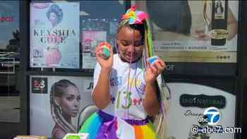 8-year-old entrepreneur Au'bree Evans starts business to deal with childhood trauma; helps inspire friends along the way - KABC-TV