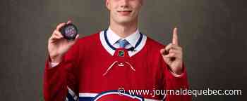 Juraj Slafkovsky à Brossard pour le camp de développement