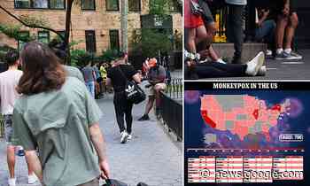 Dozens of people line up for monkeypox vaccine in NYC - Daily Mail