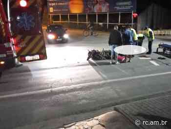 (Vídeo) Motociclista fica gravemente ferido no Centro de Brusque - Rádio Cidade