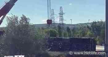 Camion ribaltato nella rotonda di Passo Corese - Rieti Life