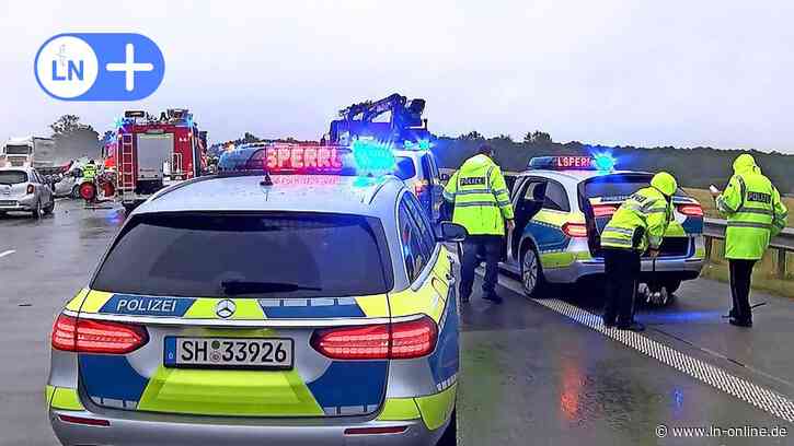 Mann stirbt auf A1 bei Bad Oldesloe: Autofahrer gerät unter Lkw-Anhänger - Lübecker Nachrichten