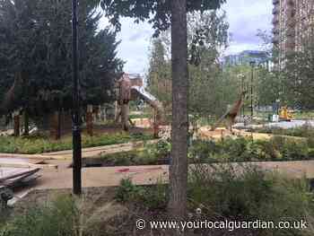 Croydon park still closed off to public two years after work started on revamp