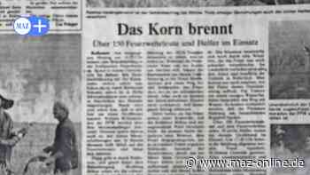 Heißer Sommer 1992: Flammendes Inferno bei Rathenow - Märkische Allgemeine Zeitung
