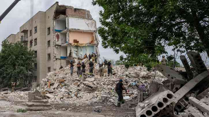 Russian attack on Ukraine apartment building leaves 15 dead