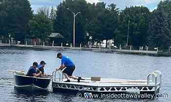 Raft replaces damaged inflatable at Smiths Falls' Murphy Park - Ottawa Valley News