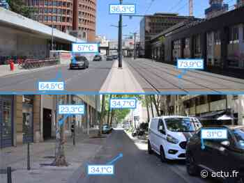 Lyon. Près de 2°C degrés d’écart entre ces deux rues à 100 mètres près, voici pourquoi - actu.fr