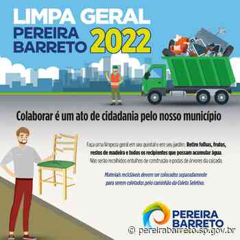 Prefeitura de Pereira Barreto começa na segunda-feira (04) o Limpa Geral em combate a Dengue e Leishmaniose - Pereira Barreto (.gov)