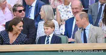 Kate Middleton and Prince William beam as they take George on first Wimbledon visit - Daily Record