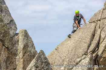 Andrew 'Speedy' Speed climbs Commando Ridge, Cornwall - Falmouth Packet