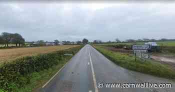 A390 blocked at Merrymeet after car overturns - updates - Cornwall Live