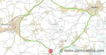 A393 Ponsanooth: Diversion route details after lorry strikes power cables - Cornwall Live