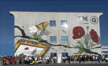 Un'opera di street art racconta la rinascita post-sisma: inaugurato il murale nella sede di Cpl Concordia - SulPanaro