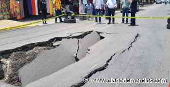 Socavón fue provocado por colapso de drenaje en avenida Teopanzolco, de Cuernavaca - Diario de Morelos