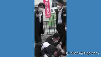 WATCH:  Suspected gunman tackled after former Japan PM Shinzo Abe assassinated