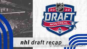 Seven Rangers' prospects selected in 2022 NHL Draft – Kitchener Rangers - kitchenerrangers.com