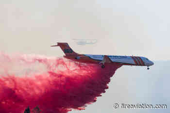 Air tanker has close call with a falling tree branch - Fire Aviation
