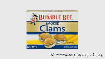 Bumble Bee Canned Smoked Clam Recall | Dangerous PFAS Chemicals - Consumer Reports