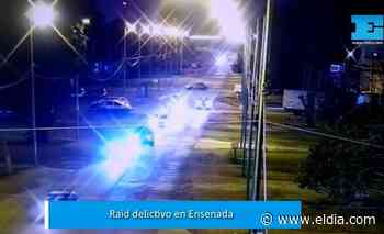 VIDEO. Raid delictivo en Ensenada: robaron autos, chocaron y escaparon corriendo - Diario El Dia