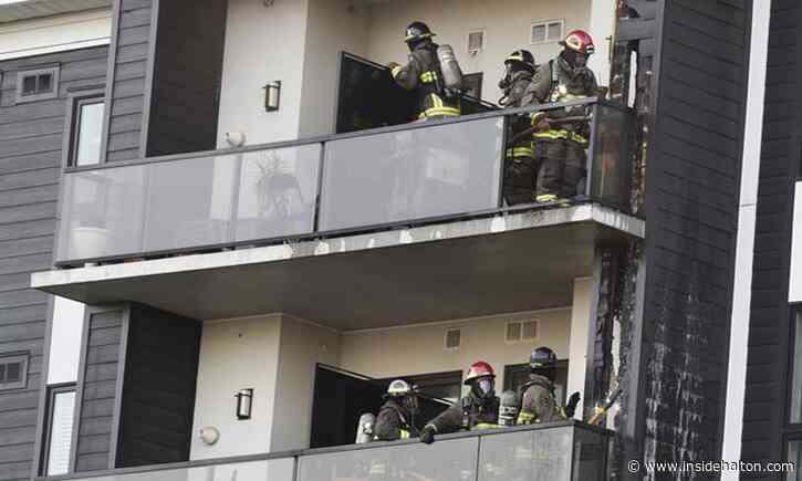 'Heavy smoke': Condo balcony fire in Milton quickly spreads to several other units - InsideHalton.com