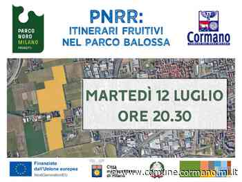 Incontro pubblico sul progetto PNRR di Cormano per il Parco Balossa - Comune di Cormano