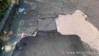 "Un altro tombino pericoloso in via Eremo, urgono interventi" - LeccoToday
