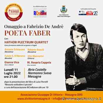 Poeta Faber, omaggio a Fabrizio De Andrè - Qui Mesagne