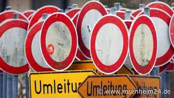 Vollsperrung der Raublinger Bahnhofstraße im Bereich der Brücke