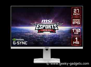 MSI G274QRFW 27 inch Esports monitor in white