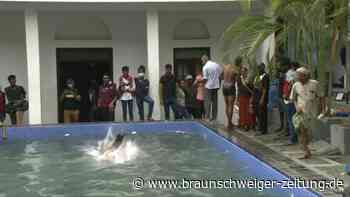 Sri Lanka: Pool-Party im Präsidentenpalast
