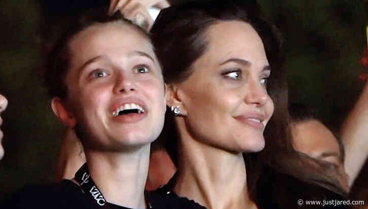 Angelina Jolie & Daughter Shiloh Check Out Måneskin in Concert!