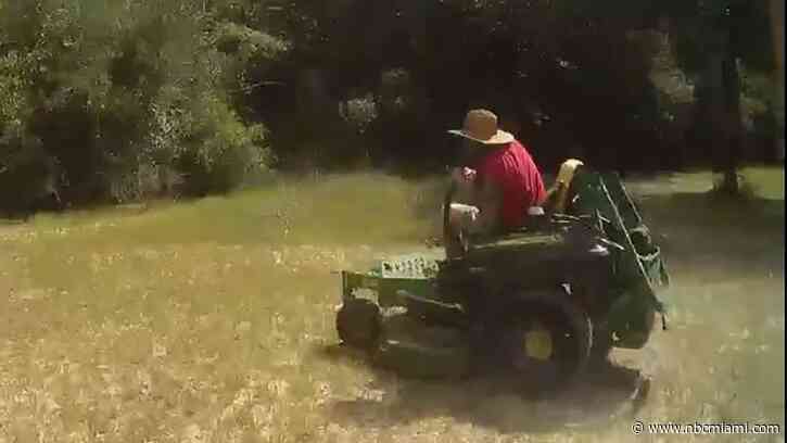 North Florida Man Tries to Flee Deputies on a Riding Lawn Mower
