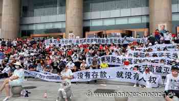 China: Geprellte Bankkunden werden zur Gefahr, erneut gewalttätige Auseinandersetzungen