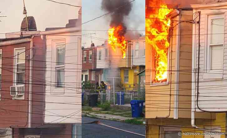 Arson Detectives Investigating Early Morning Fire In Elwood Park, Baltimore Firefighter Injured