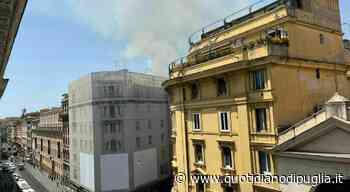 Incendio a Roma nord: fiamme nel parco del Pineto, nube di fumo visibile in centro (Foto il Messaggero) - quotidianodipuglia.it